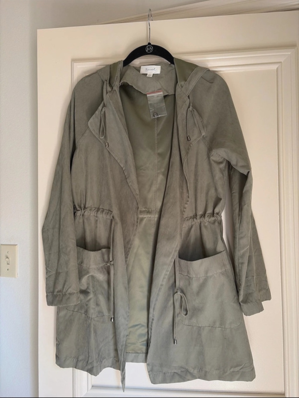 Becool Olive Green Hooded Jacket